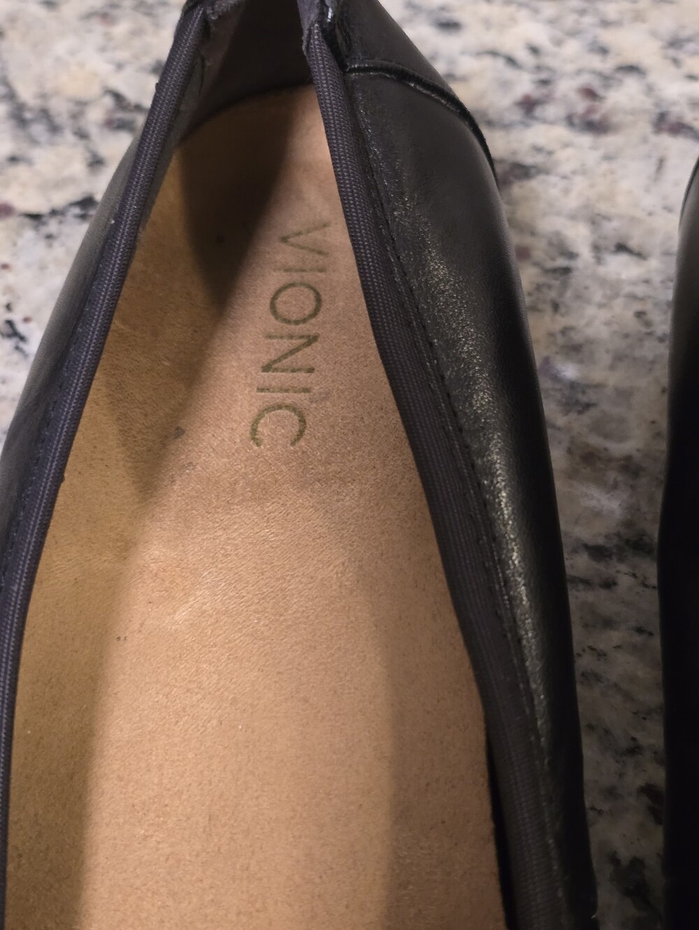 Vionic Minna Ballet Flats Women’s Size 8 Black Bow Comfort Shoes - Picture 4 of 9